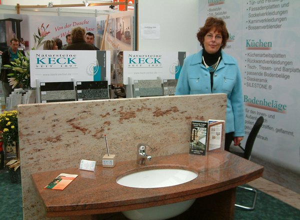 Ausstellung von Natursteine Keck mit Beratung